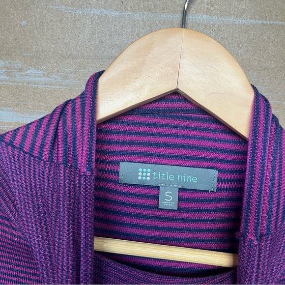 Title Nine Synergy Travel Dress Striped Stretch Outdoor Knit Womens S - Picture 4 of 6